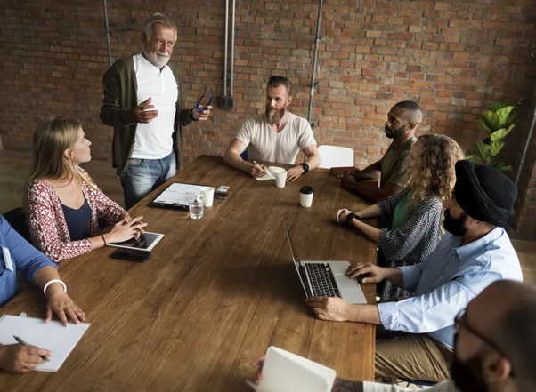 partnership around a table